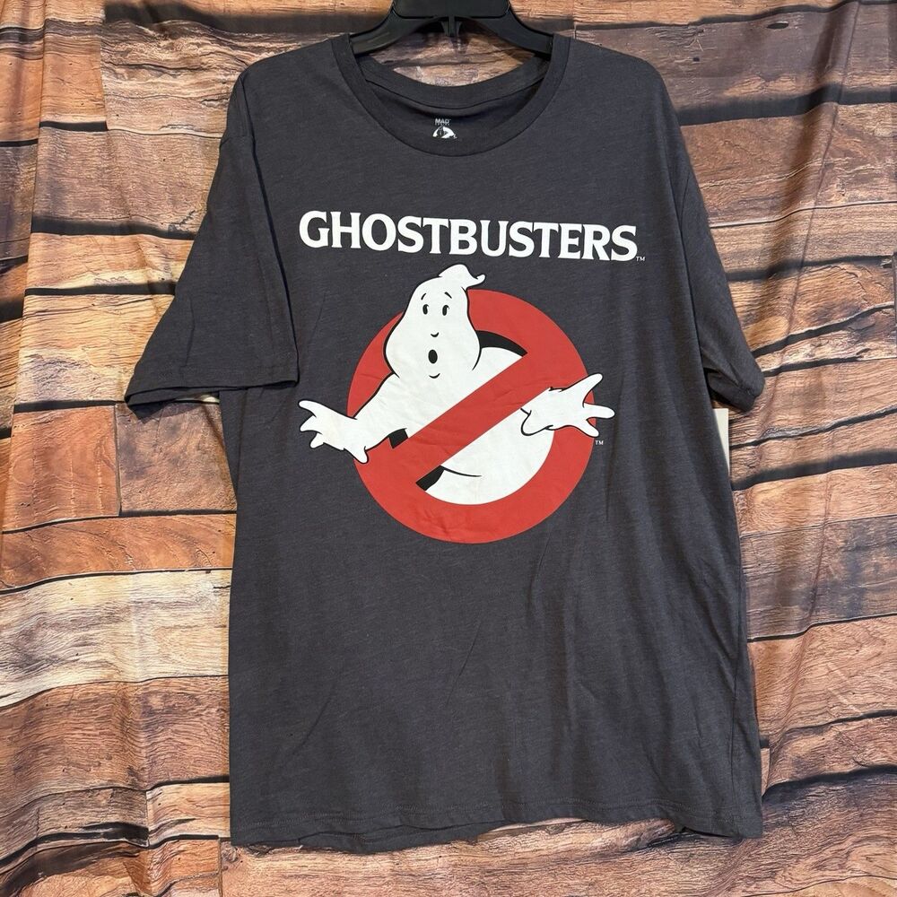 Ghostbusters Graphic T-Shirt Men's 2XL Charcoal Gray Classic Logo Retro 80s